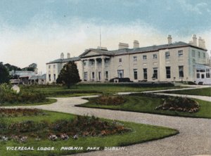 Viceregal Lodge, Phoenix Park, Dublin (värikuva) tekijältä Photographer Irish