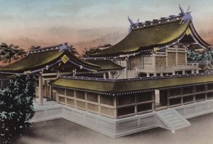 Japani, n. 1912: Meiji Jingun päärakennus, pyhäkkö, Tokio (kuva) tekijältä Photographer Japanese