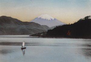 Japani, n. 1912: Fuji-vuori Hakone-järveltä (kuva) tekijältä Photographer Japanese