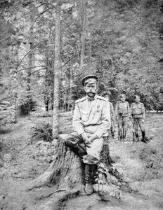 Tsaari Nikolai II bolshevikkien vankeudessa Tsarskoje Selossa