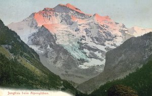 Alpenglow, Jungfrau, Sveitsi (värikuva) tekijältä Photographer Swiss