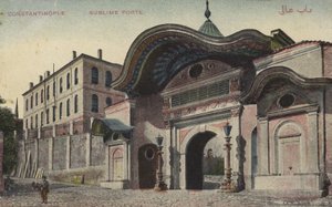 Sublime Porte, Konstantinopoli (värikuva) tekijältä Photographer Turkish