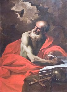 Saint Jerome (öljy kankaalle)