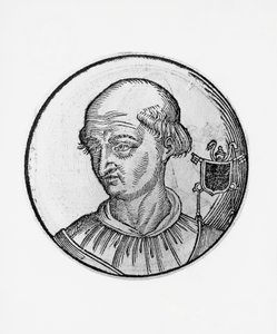 Benedictus VIII:n muotokuva (Theophylactus III, Tusculum, noin 980-1024). tekijältä Blaise Nicolas Le Sueur