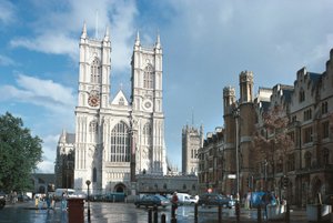 Iso-Britannia, Englanti, Lontoo, Westminster Abbey tekijältä Blaise Nicolas Le Sueur