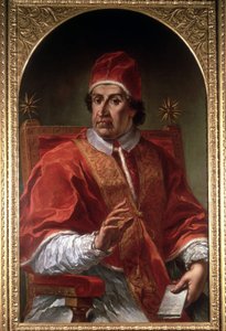 Pier Leone Ghezzin muotokuva Klemens XI:stä (1649 - 1721). Rooman museo. Rooma tekijältä Pier Leone Ghezzi