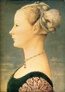 Naisen muotokuva, 1400-luvun toinen puoli. tekijältä Piero del Pollaiuolo