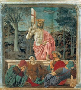 Kristuksen ylösnousemus,1463-65 (fresko) tekijältä Piero della Francesca