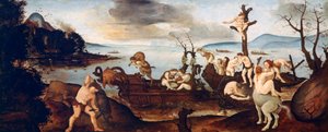 Paluu metsästä, 1505-1507. tekijältä Piero di Cosimo