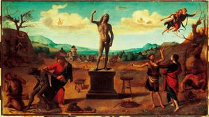 Prometheuksen myytti , noin 1515 (maalaus) tekijältä Piero di Cosimo