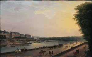 Seine Grenouillèren kohdalla, näkymä Tuileries