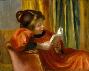 Lukeva tyttö tekijältä Pierre-Auguste Renoir