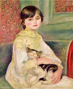 Julie Manet, joka tunnetaan myös nimellä Kissalapsi. tekijältä Pierre-Auguste Renoir