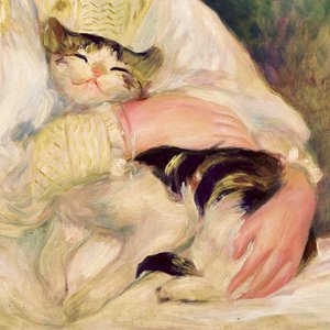 Julie Manet, joka tunnetaan myös nimellä ”Lapsi ja kissa” tekijältä Pierre-Auguste Renoir