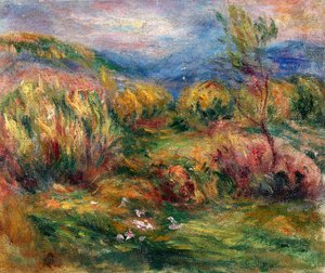 Maisema lähellä Cagnes-sur-Mer tekijältä Pierre-Auguste Renoir