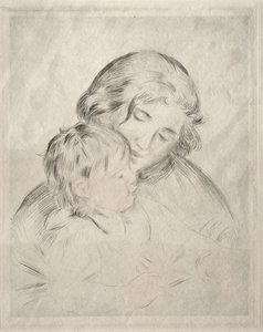 Äiti ja lapsi tekijältä Pierre-Auguste Renoir