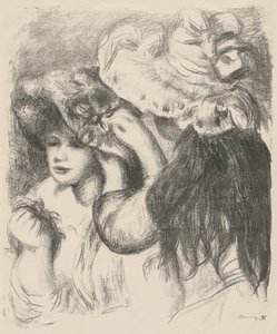 Hatun kiinnittäminen tekijältä Pierre-Auguste Renoir