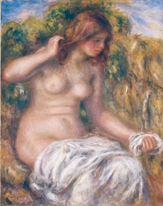 Nainen kevään äärellä tekijältä Pierre-Auguste Renoir