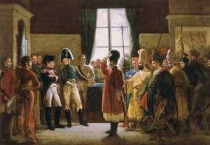 Aleksanteri I esitteli Venäjän armeijan Napoleon I:lle, kalmykit, kasakat ja baskirit 9. heinäkuuta