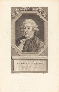 Charles Goldoni tekijältä Pierre Adrien Le Beau after Charles Nicolas Cochin II