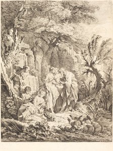 Hyvä seikkailu, 1738. tekijältä Pierre Alexandre Aveline