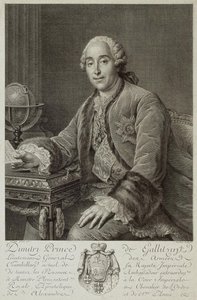 Prinssi Dmitri Mihailovitš Golitsynin muotokuva 1721-1793, 1762 tekijältä Pierre Alexandre Tardieu