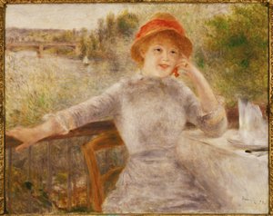 Alphonsine Fournaise (öljy kankaalle) tekijältä Pierre Auguste Renoir