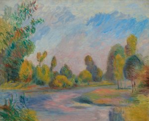 Joen rannalla, 1896. tekijältä Pierre Auguste Renoir