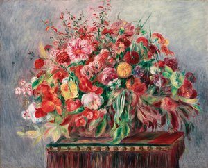 Kukkakori; Kukkakori, 1890 tekijältä Pierre Auguste Renoir