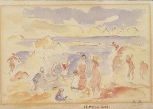 Rantakohtaus, 1883. tekijältä Pierre Auguste Renoir