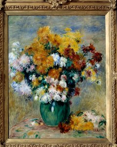 Kimppu krysanteemeja. Pierre Auguste Renoirin (1841-1919) maalaus tekijältä Pierre Auguste Renoir