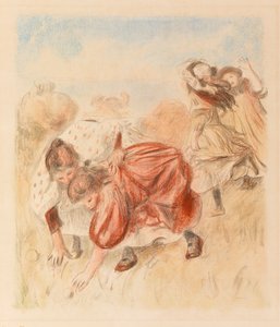 Lapset leikkivät palloa tekijältä Pierre Auguste Renoir