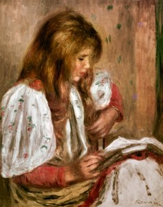 Tyttö valkoisessa tekijältä Pierre Auguste Renoir
