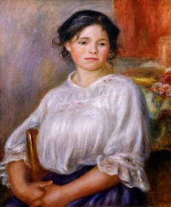 Girl Sitting, kirjoittanut Pierre-Auguste Renoir tekijältä Pierre Auguste Renoir
