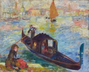 Gondoli, Venetsia, 1881 tekijältä Pierre Auguste Renoir
