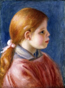 Nuoren tytön päällikkö, 1888 tekijältä Pierre-Auguste Renoir