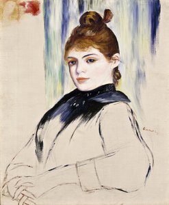 Nuori tyttö hiuspulla, 1882 tekijältä Pierre Auguste Renoir