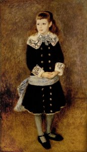 Tyttö, jolla on sininen vyö ... (öljy kankaalle) tekijältä Pierre Auguste Renoir