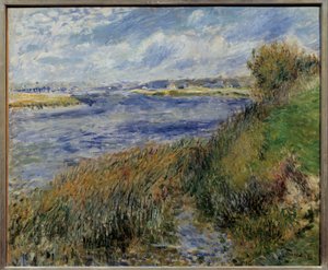 La seine a Champrosay. Pierre Auguste Renoirin (1841-1919) maalaus tekijältä Pierre Auguste Renoir