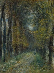 Katettu kävelytie, 1872 tekijältä Pierre-Auguste Renoir