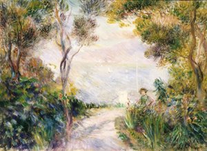 Maisema, polun loppu tekijältä Pierre Auguste Renoir
