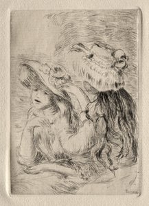 Kiinnitetty hattu. tekijältä Pierre Auguste Renoir