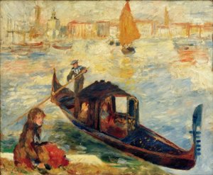 Le Grand Canal, Venise (Gondole) tekijältä Pierre Auguste Renoir