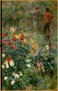 Puutarha rue Cortot Montmartressa Pierre Auguste Renoirin (1841-1919) maalaus 1876 Pittsburgh. Institute of Art tekijältä Pierre Auguste Renoir