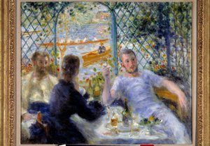 Lounas ravintola Fournaisessa tai soutulounas tekijältä Pierre Auguste Renoir