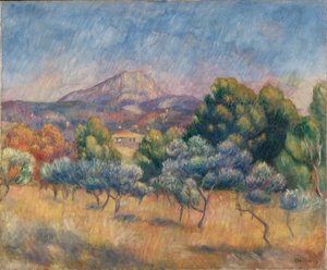 Mont Sainte-Victoire tekijältä Pierre Auguste Renoir
