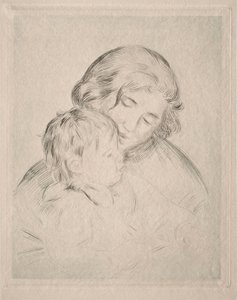 Äiti ja lapsi tekijältä Pierre Auguste Renoir