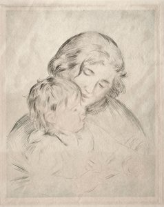 Äiti ja lapsi tekijältä Pierre Auguste Renoir