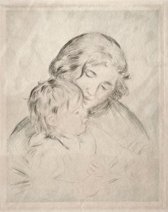 Äiti ja lapsi, 1896. tekijältä Pierre Auguste Renoir