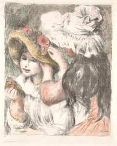 Hatun kiinnittäminen tekijältä Pierre Auguste Renoir